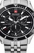 Swiss Military Mens Flagship Chrono Black Silver