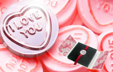 Swizzels Matlow Silver Love Heart