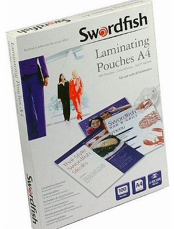 Swordfish A4 2x125 (250) Micron A4 Laminating Pouches (Box of 100) Ref: 48021