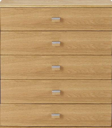 Sydney 5 Drawer Chest - Oak