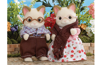 Sylvanian Families - Cream Cat Grandparents