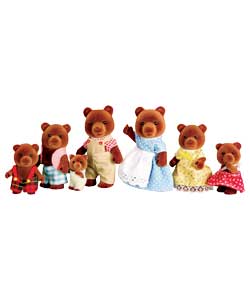 Sylvanian Families Brown Bear Family