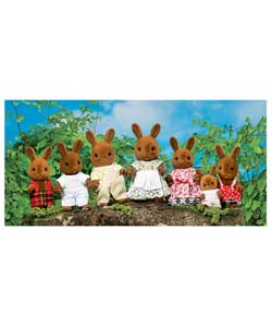 Sylvanian Families Brown Rabbit Family