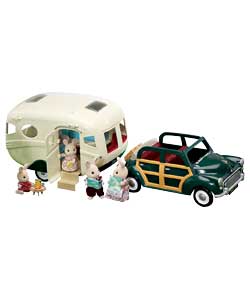 Families Car and Caravan