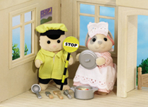 Sylvanian Families - Lollipop Man & Dinner Lady