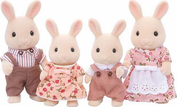 Sylvanian Families Milk Rabbit Family