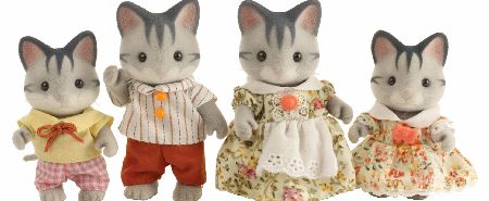 Sylvanian Families The Harveys Grey Cat Family