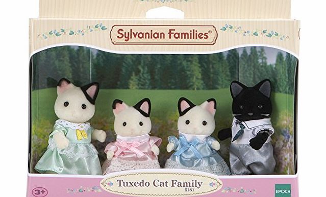 Sylvanian Families Tuxedo Cat Family