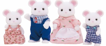 Sylvanian Families White Mouse Family Set