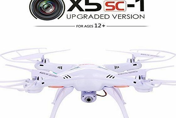 Syma Upgraded Version X5SC-1 Explorers RC Quadcopter 4CH 6-Axis 2.4G Gyro Drone With 2MP HD Camera White