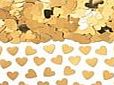 Table Confetti 14g Gold sparkle hearts table confetti - fab gold heart wedding anniversary decoration table confetti x 14g pack
