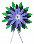 Tagatee at notonthehighstreet.com Spiky Felt Flower Tag