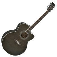 Super Jumbo Acoustic Guitar Black