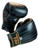 Leather Pro Mitts Black L