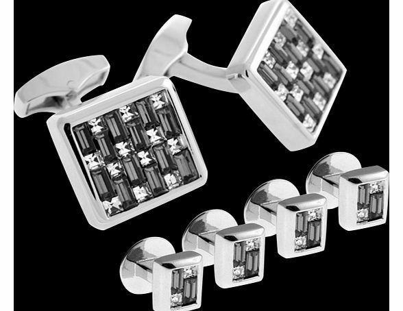 Interlock Cufflink and Shirt Stud Set