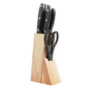 Eye Witness 5 piece wood knife block