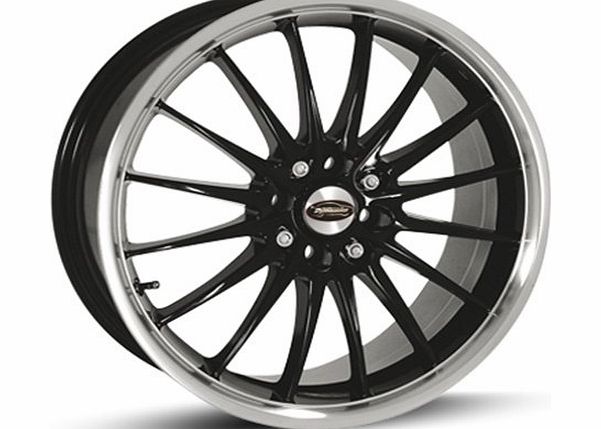 Team Dynamics R2KD565388098114-A JET Alloy Wheels, Black Gloss, Size : 15 x 6.5