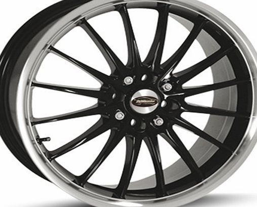 Team Dynamics R2KD770388100108-A JET Alloy Wheels, Black Gloss, Size : 17 x 7