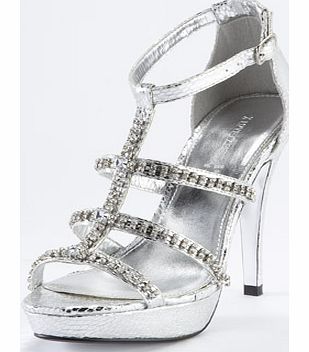 Turner Platform Jewel Sandal Silver