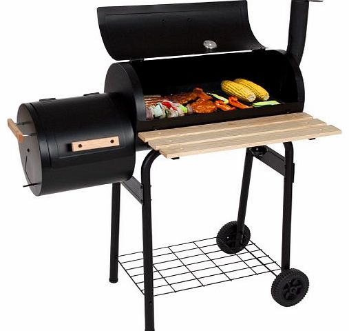 TecTake BBQ Charcoal Barbecue Smoker with heat indicator