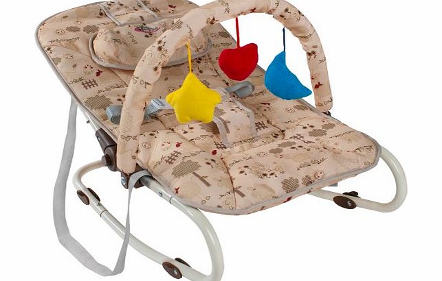 TecTake  baby bouncer chair rocker seat beige