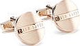 Ted Baker Mens Round Stamped Branded Cufflinks