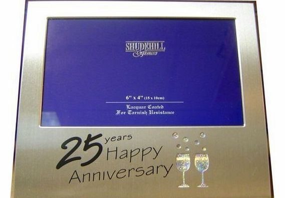 25th Silver Wedding Anniversary Photo Frame