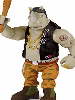 Teenage Mutant Ninja Turtles ``Rocksteady`` Movie 2 Deluxe Talking Figure