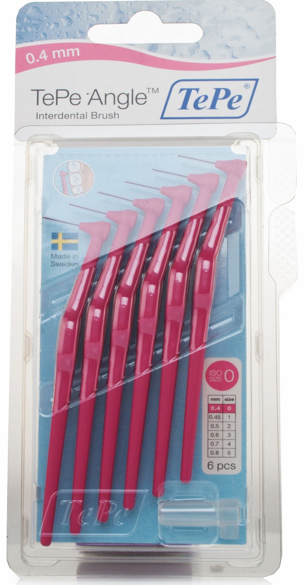 Angled Interdental Brush Pink