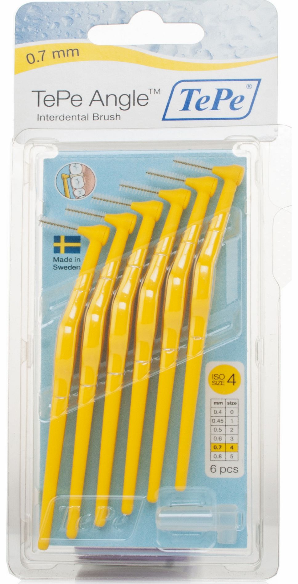 Angled Interdental Brush Yellow