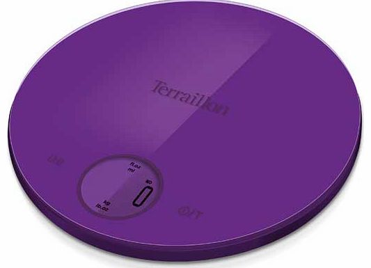 Terraillon Halo Bumper 6Kg Glass Scale - Plum