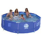 12ft Metal Frame Pool With Pump