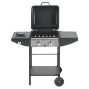 2 Burner Gas BBQ with side burner