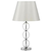 tesco 3 Ball Table Lamp, Clear