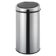 40L round touch open bin