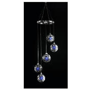 5 Light White LED Elegant Glass Bauble