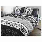 Animal Print Single Duvet Set, Natural &