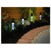 Tesco Black Plastic Solar Stick Marker 4pk