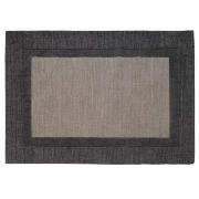 Tesco Border Wool Rug, Steel 120x170cm