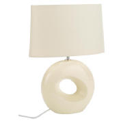 tesco Calypso Table Lamp, Cream