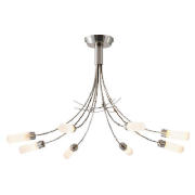 Tesco Cara 8 Light Ceiling Fitting Satin Nickle