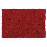 Chenille Bath Mat Red