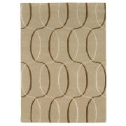 tesco Circles Geometric Rug, Natural 120x170cm