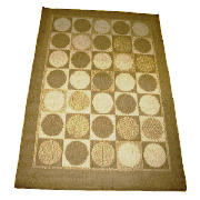 Tesco Circles Rug 100x150cm, Natural