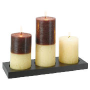 Contemporary Candle Garden Set