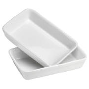 tesco Cook It Ceramic Roaster Rectangular White