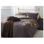 Tesco Corner Applique Flower Duvet Set Kingsize,