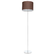 Cotton Shade Floor Lamp, Chocolate