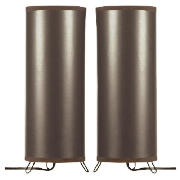 tesco Cylinder Table Lamp Chocolate, Twinpack