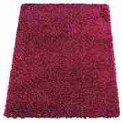 Tesco deep pile shaggy 160x230cm raspberry